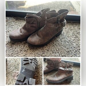 Carlos by Carlos Santana Women's Brown Combat Boots